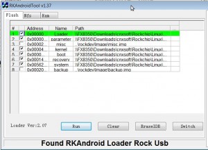 rockchip batch tool prepare idb fail rk3066