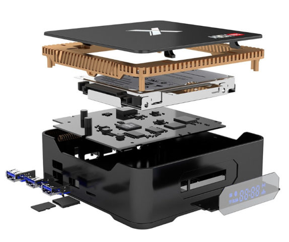 A95X Max S905X2 TV Box Supports 2.5" SATA Drives - CNX Software