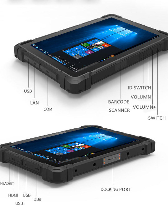 Dust Water And Shock Proof Gole F7 10 1 Rugged Tablet Runs Windows 10 Cnx Software