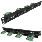 19" Rackmounts Support Up To 12 Raspberry Pi SBCs - CNX Software