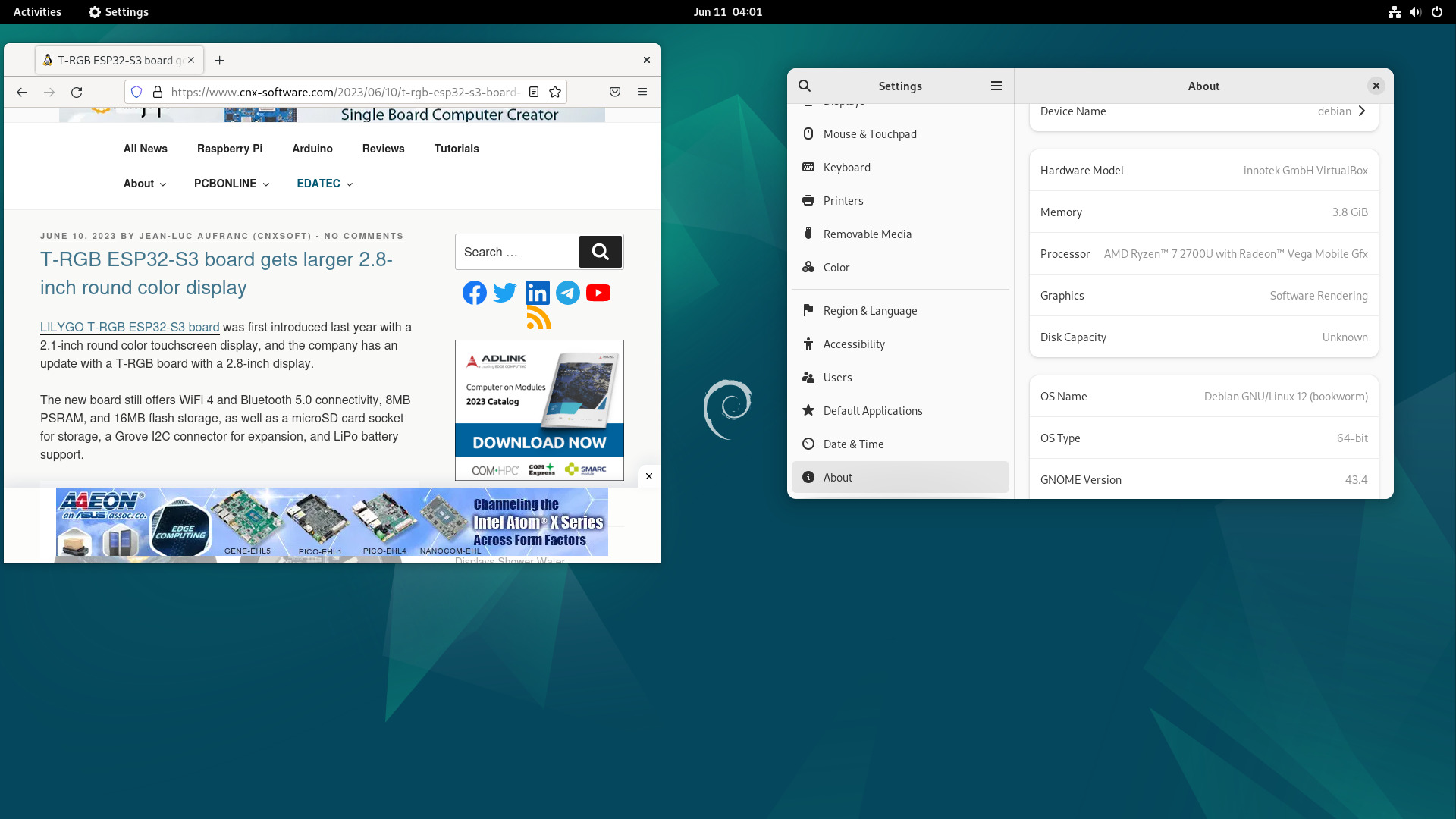 Debian 12 Bookworm Released With Linux 6 1 CNX Software