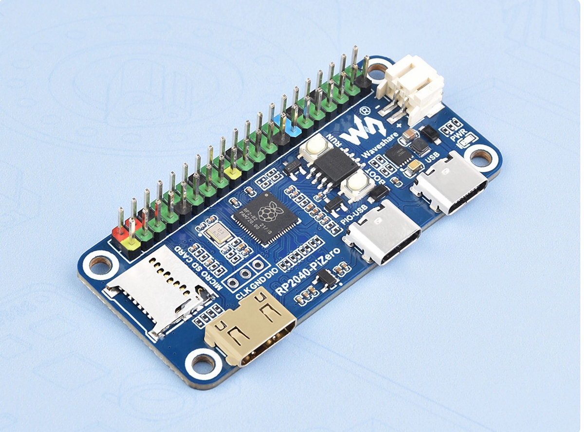 Waveshare RP2040-PiZero - A Raspberry Pi RP2040 board with Raspberry Pi  Zero form factor - CNX Software