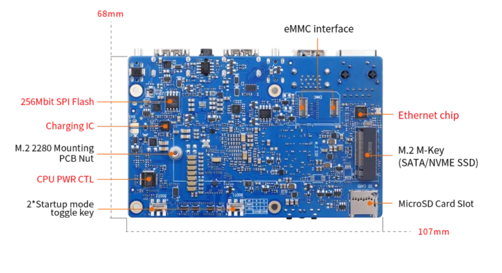 Orange Pi AIPro 8T bottom side