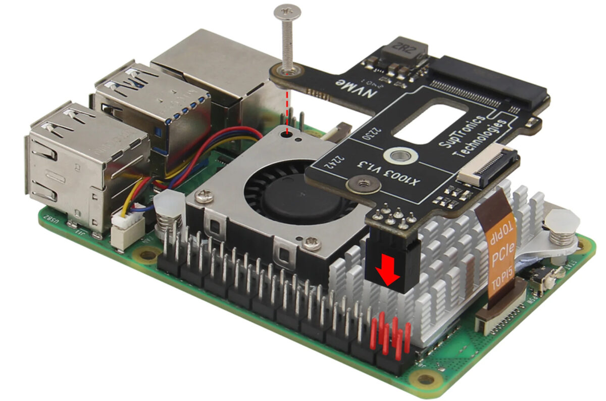 Geekworm X Pcie To Nvme Ssd Adapter For Raspberry Pi Works With The Active Cooler Or