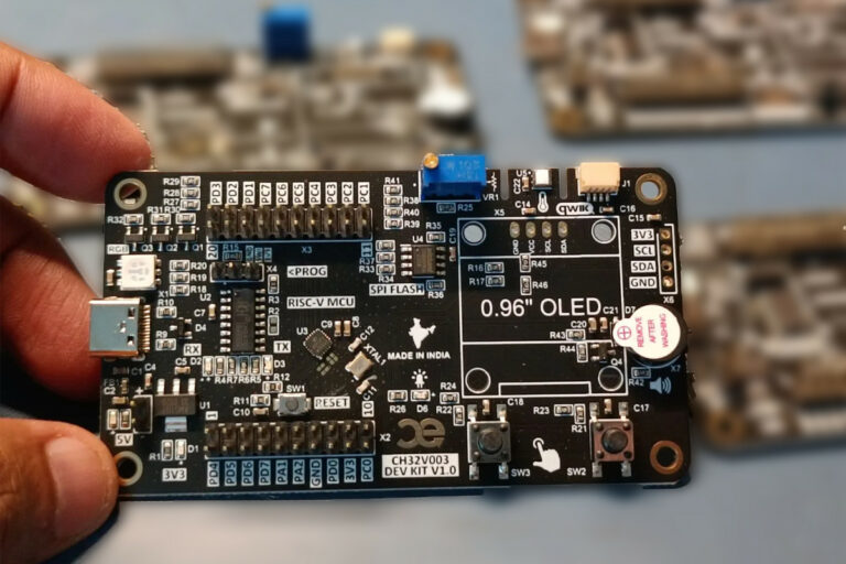 CAPUF Embedded CH32V003 RISC-V Dev Kit Features USB-C, Temperature ...