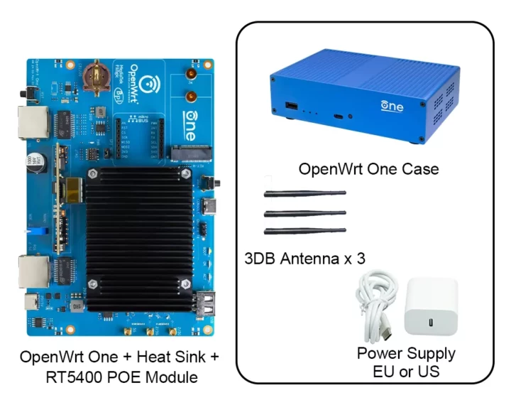 PoE router and accessories