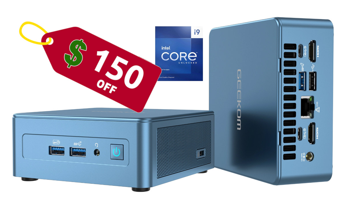 150 dollars discount GEEKOM Mini IT13 Core i9 mini PC