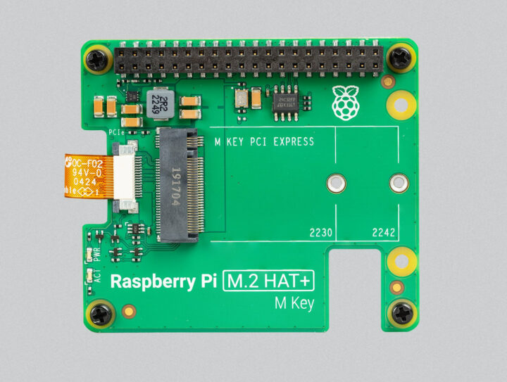Official Raspberry Pi M.2 HAT Plus board M-Key