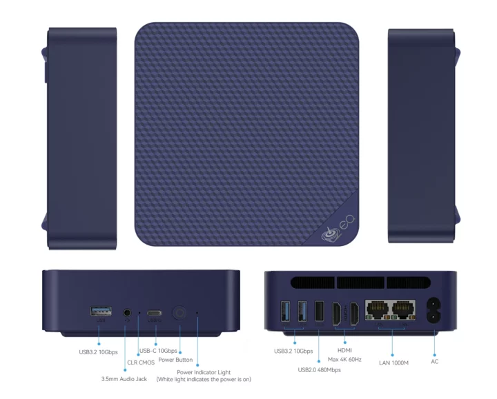 Beelink EQ13 ports