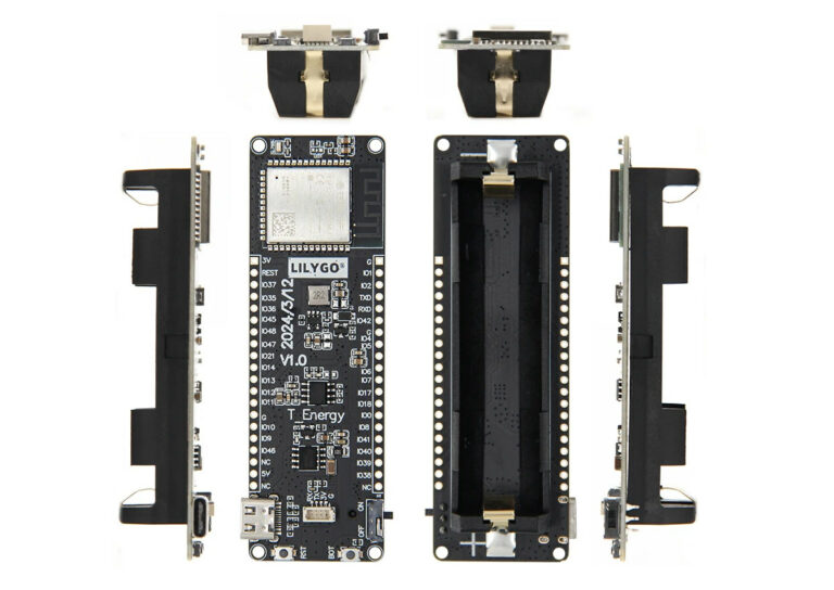 LILYGO T-Energy-S3 ESP32-S3 board offers 18650 battery holder, two 20 ...