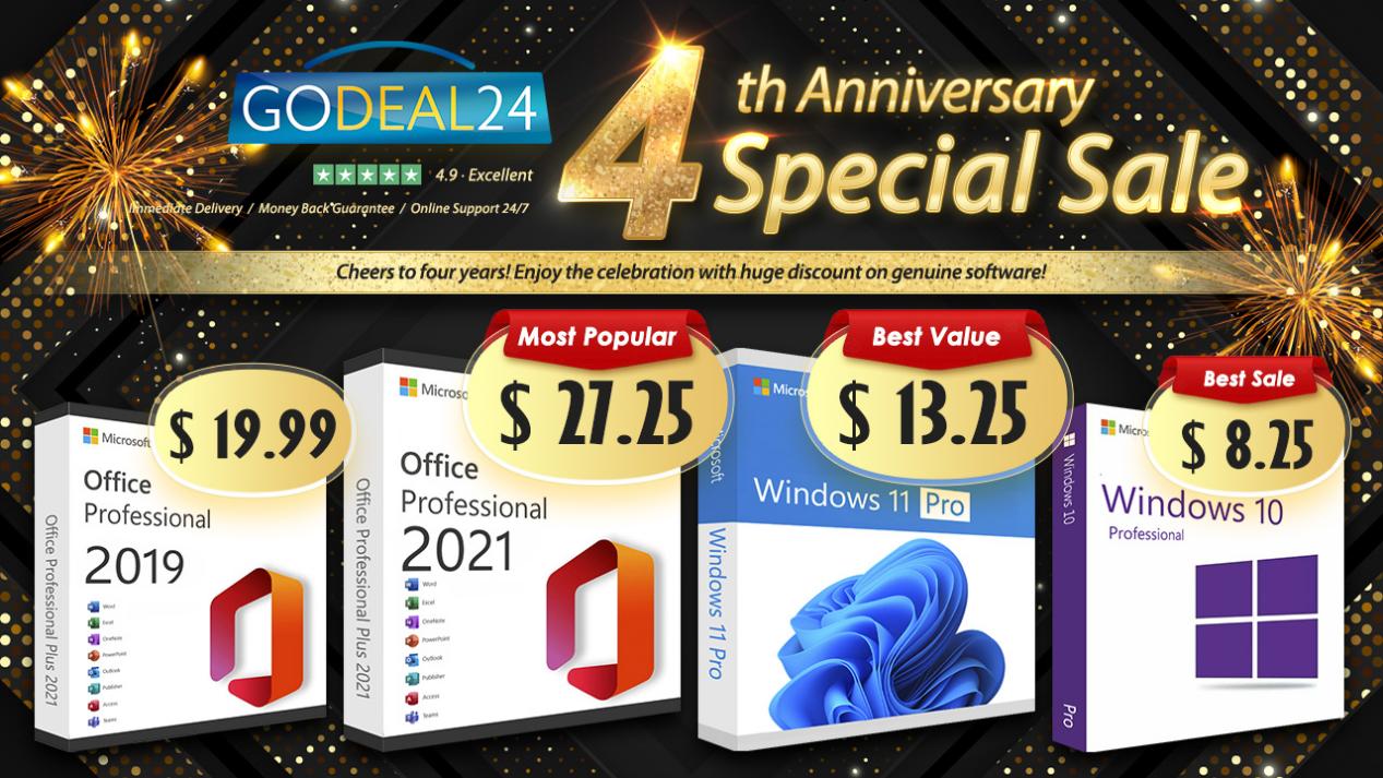Godeal24 Microsoft Windows 11 Office 2021 Key discount