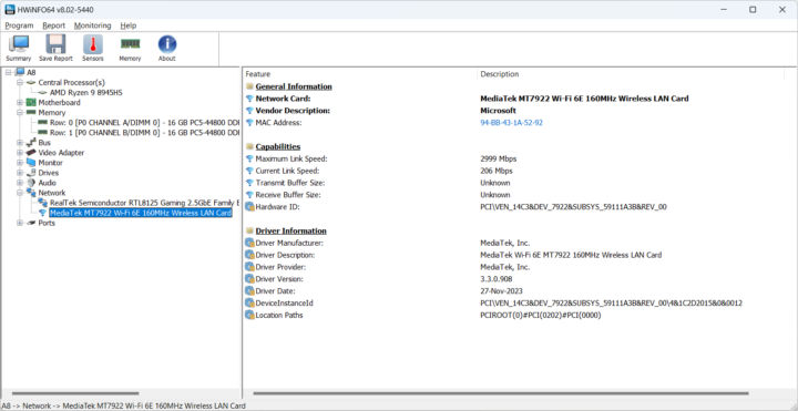 MediaTek MT7966 WiFi 6E Windows 11 Pro