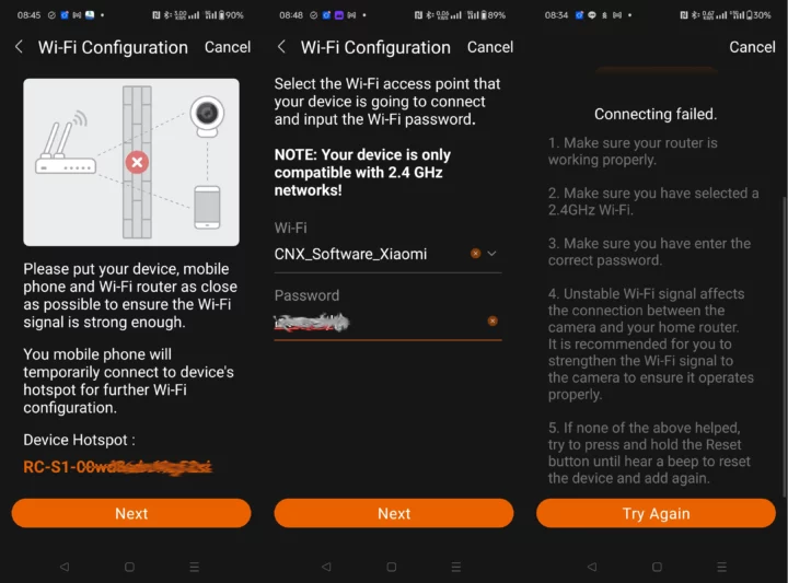 Napcat S1 connecion failed