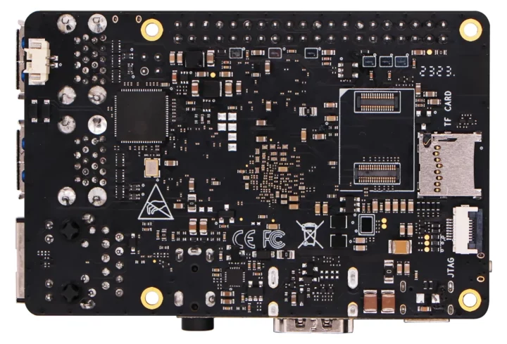 RISC-V SBC eMMC flash module microSD card slot JTAG