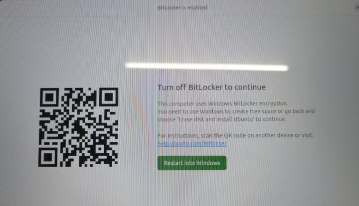 Ubuntu Turn off BitLocker disk encryption