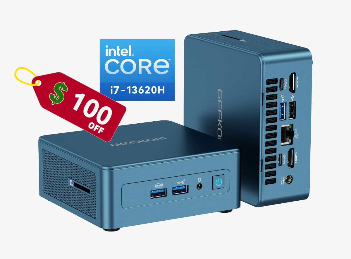 GEEKOM Mini IT13 Intel Core i7-13620H Discounted mini PC