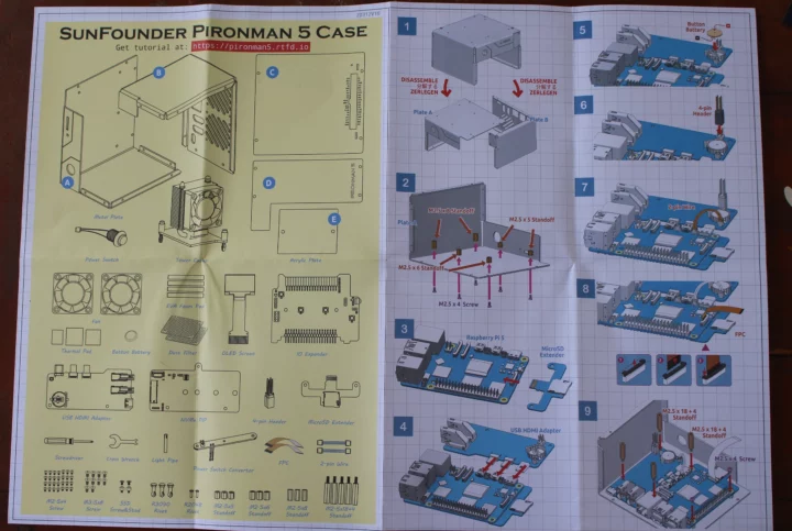 Pironman 5 assembly guide