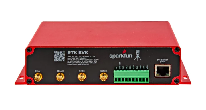 Sparkfun RTK EVK antennas cell gnss esp32 PoE