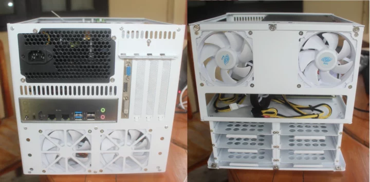 Auriga mini-ITX case fans installation