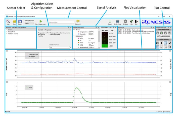 ES Eval software interface