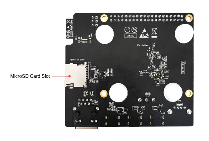 ESP32-P4 board microSD card slot