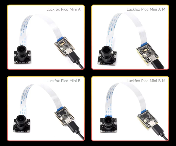 Luckfox Pico Mini A B camera headers