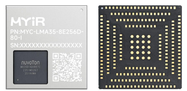 MYC-LMA35 System-On-Module with NuMicro MA35D1 MPU