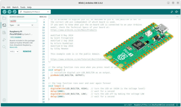 Raspberry Pi RP2350 Arduino