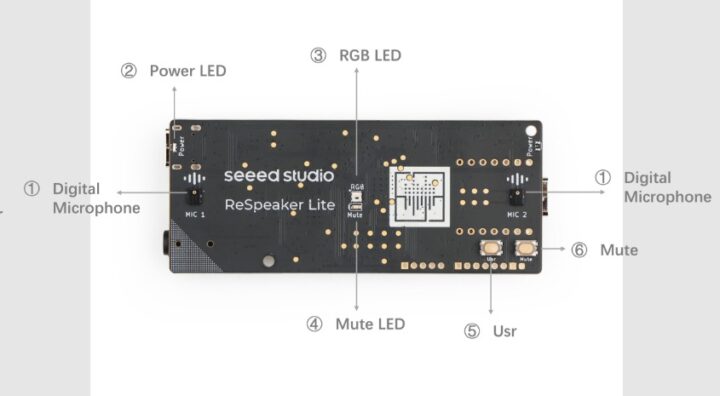 ReSpeaker Lite board back