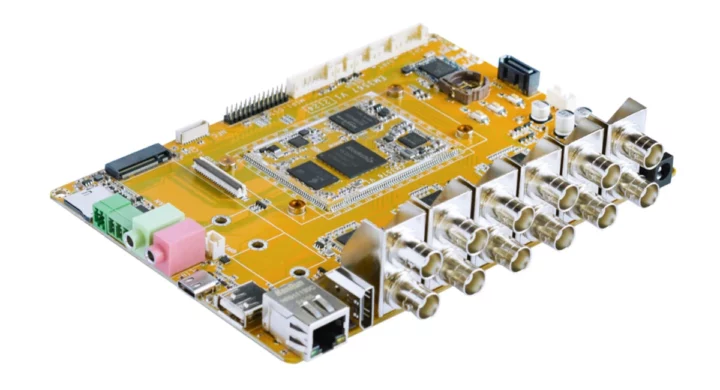 Rockchip RK3576 SBC with 12 analog cameras