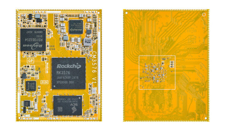 Rockchip RK3576 castellated system-on-module