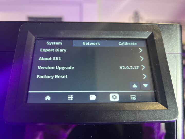 Twotrees SK1 Firmware Version 2.0