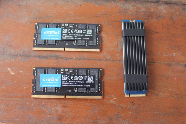 Crucial DDR5-5600 16GB x2 + M.2 2280 SSD