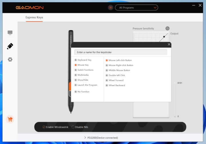 GAOMON Digital Pen Configuration