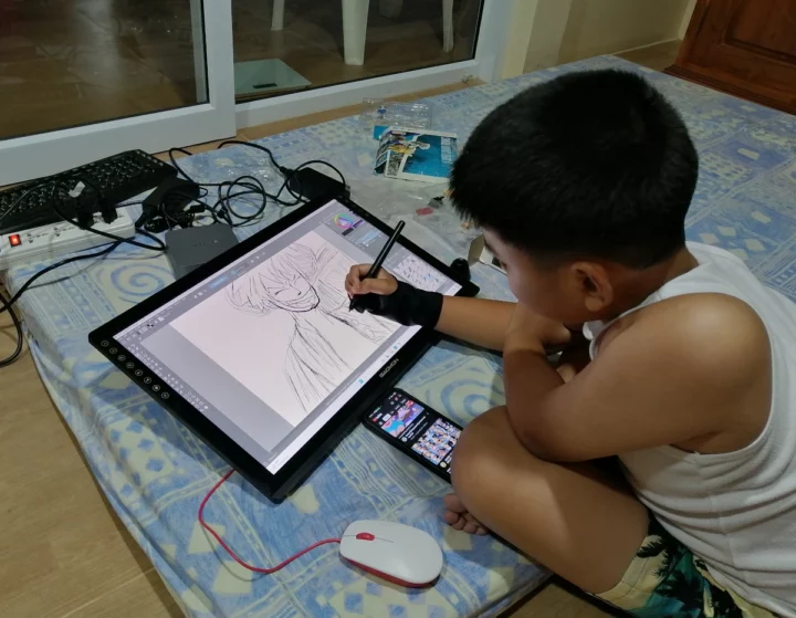 Kendo thai artist drawing tablet