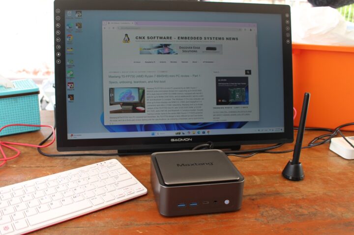 Maxtang T0-FP750 mini PC review windows 11