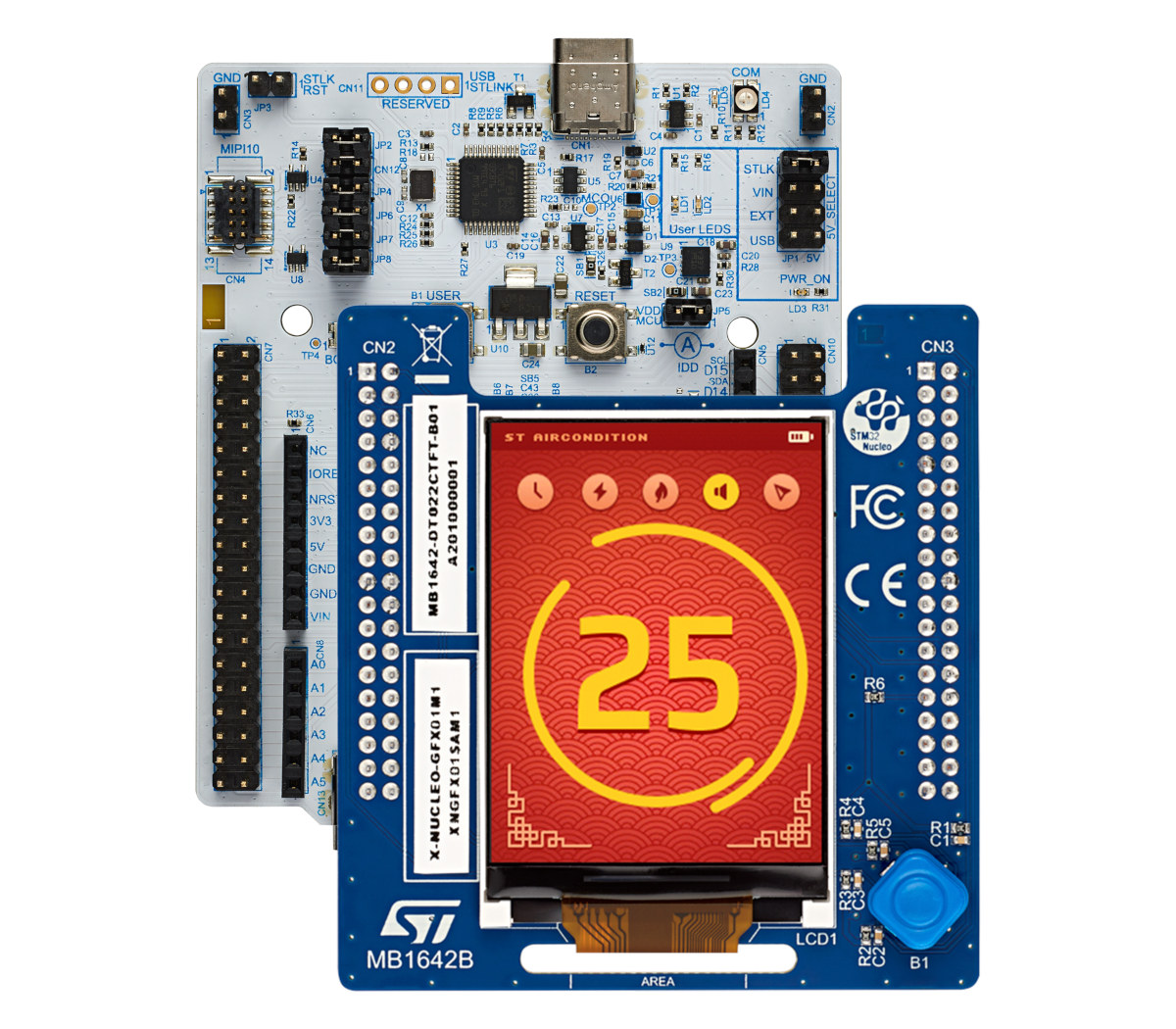 STM32C071 development board graphical user interface