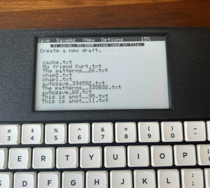 Zerowriter Ink display