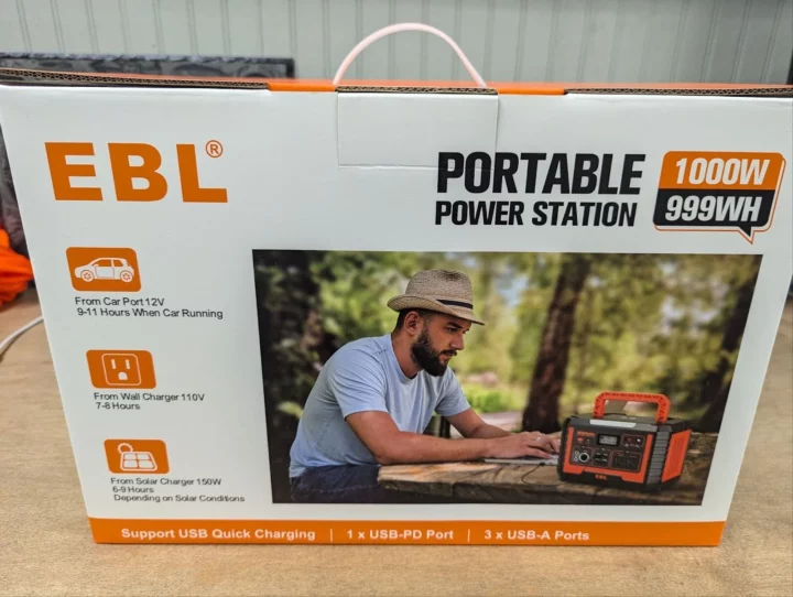 EBL MP1000 1000W portable power station