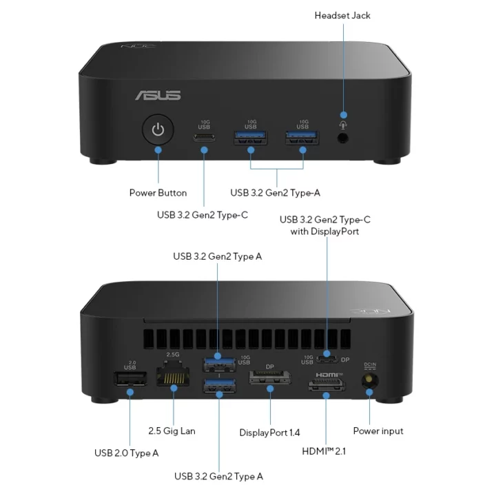 Intel Processor N150 N250 Core i3-N355 mini PC