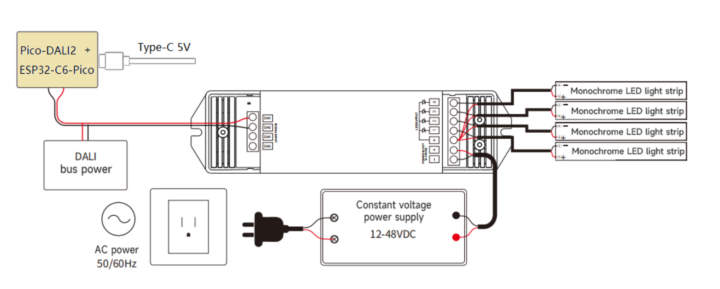 Pico-DALI2 connection diagram