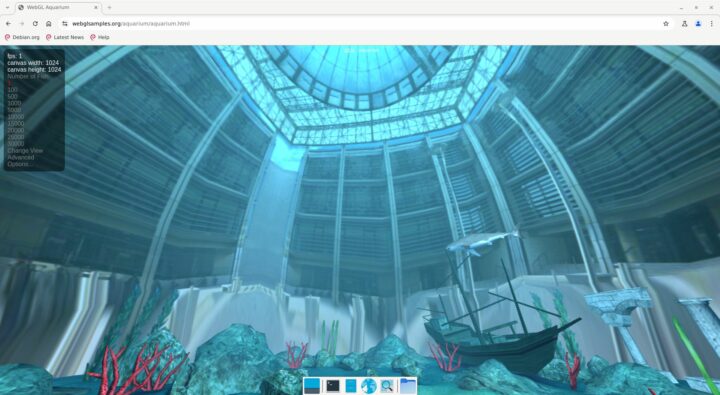 Testing WebGL on Chromium.