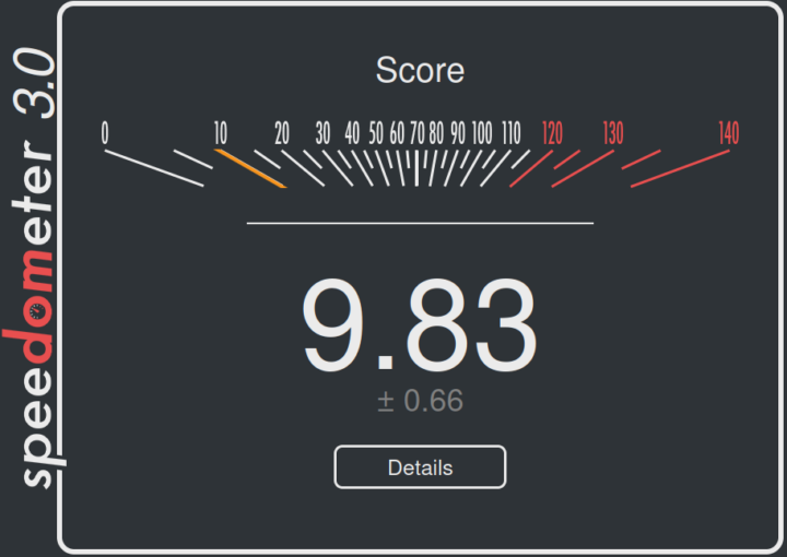 Intel N100 Speedometer 3.0 Firefox Ubuntu