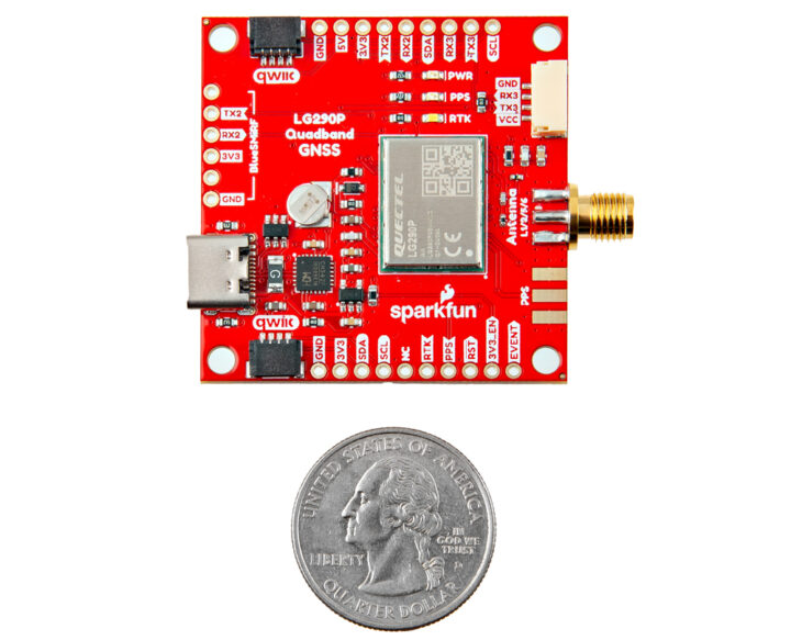 Quadband GNSS RTK Breakout featuring the Quectel LG290P module