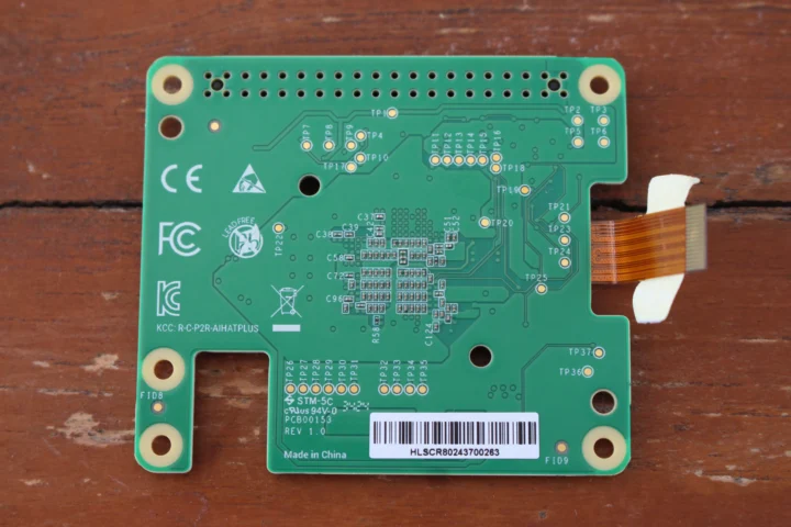 Raspberry Pi AI HAT+ bottom side