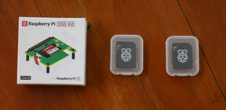 Raspberry Pi SSD Kit and MicroSD cards