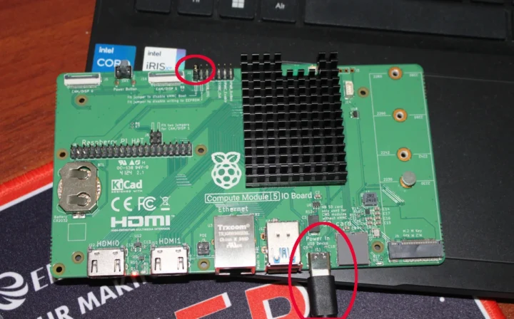 Compute Module 5 IO Board Disable eMMC boot
