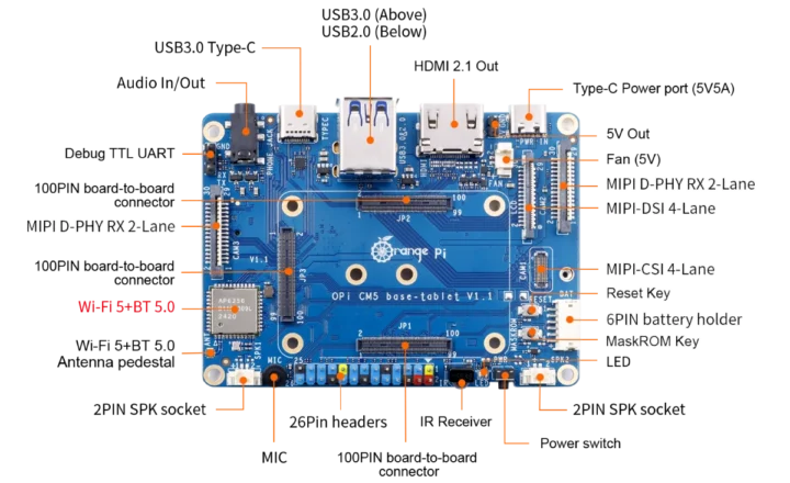 Orange Pi CM5 Base Tablet V1.1