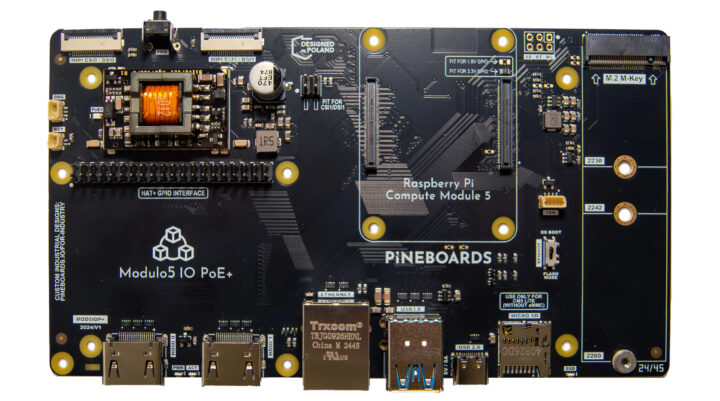 Pineboards Modulo5 IO PoE+ IO board ToP