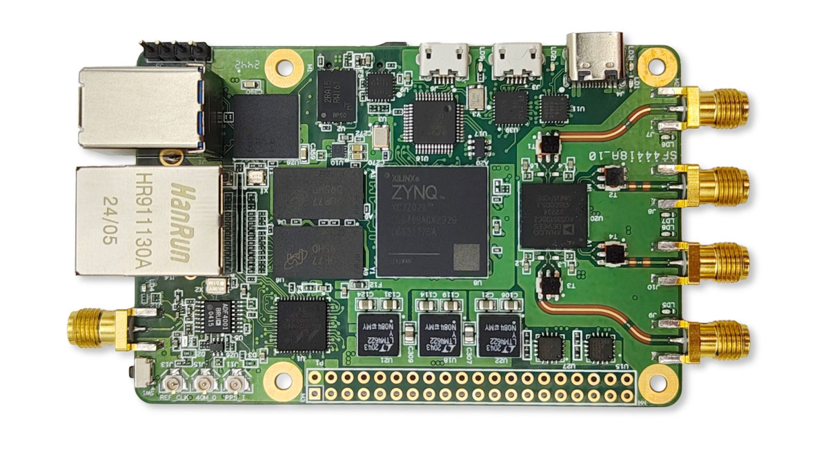 Raspberry Pi SDR board with AMD Zync 7020 SoC FPGA